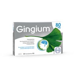 GINGIUM 80 mg Filmtabletten