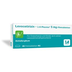 LEVOCETIRIZIN-1A Pharma 5 mg Filmtabletten