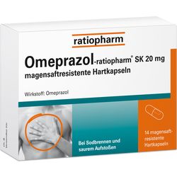 OMEPRAZOL-ratiopharm SK 20 mg magensaftr.Hartkaps.