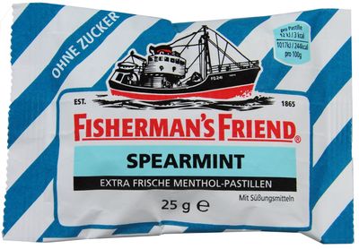 FISHERMANS FRIEND Spearmint ohne Zucker Pastillen