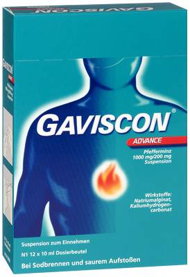 GAVISCON Advance Pfefferminz 1000mg/200mg SUS Btl.