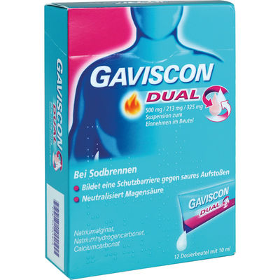 GAVISCON Dual 500mg/213mg/325mg Susp.z.Einn.Btl.