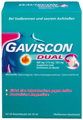 GAVISCON Dual 500mg/213mg/325mg Susp.z.Einn.Btl.